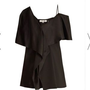 Diane Von Furstenberg Asymmetrical Silk Blouse